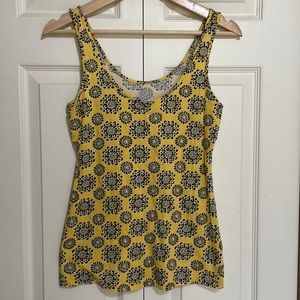 GAP yellow, floral, tank top size XS